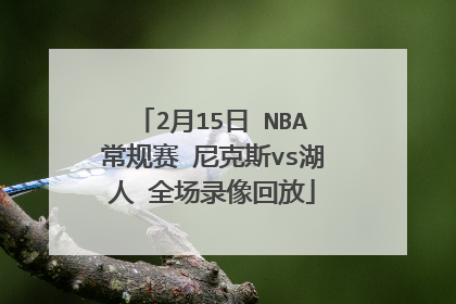 2月15日 NBA常规赛 尼克斯vs湖人 全场录像回放