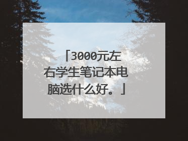 3000元左右学生笔记本电脑选什么好。