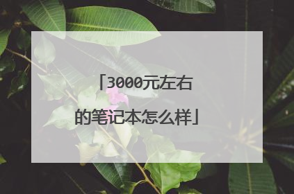 3000元左右的笔记本怎么样