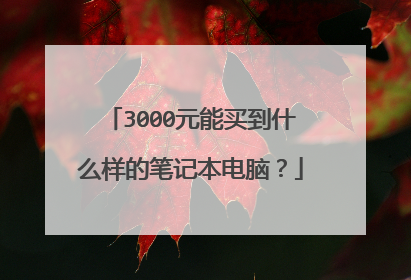 3000元能买到什么样的笔记本电脑?