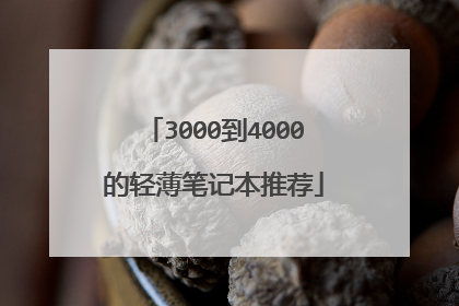 3000到4000的轻薄笔记本推荐