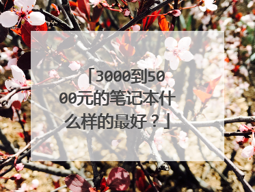 3000到5000元的笔记本什么样的最好?