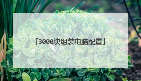 3000块组装电脑配置