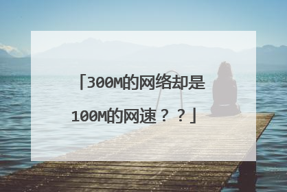 300M的网络却是100M的网速??