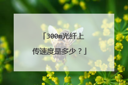 300m光纤上传速度是多少?