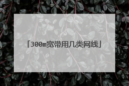 300m宽带用几类网线