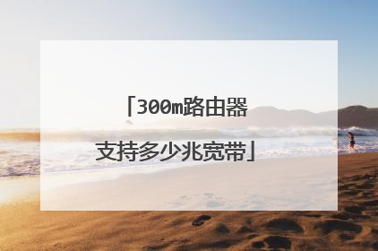 300m路由器支持多少兆宽带