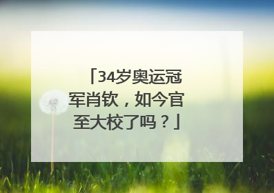34岁奥运冠军肖钦，如今官至大校了吗？