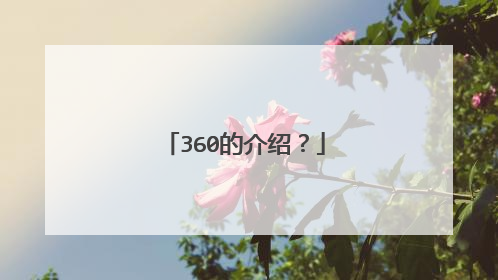 360的介绍?