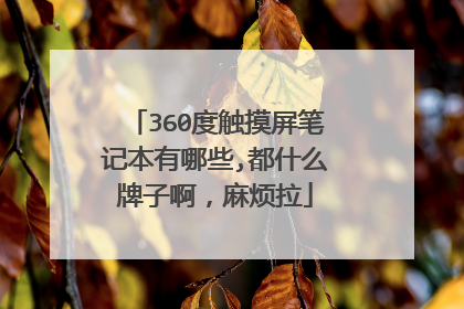 360度触摸屏笔记本有哪些,都什么牌子啊,麻烦拉