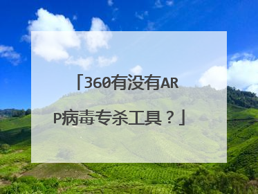 360有没有ARP病毒专杀工具?