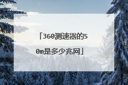 360测速器的50m是多少兆网