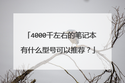 4000千左右的笔记本有什么型号可以推荐?