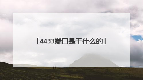 4433端口是干什么的