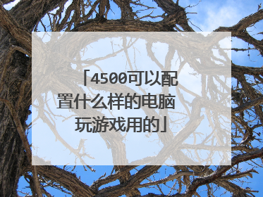 4500可以配置什么样的电脑 玩游戏用的