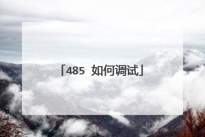 485 如何调试