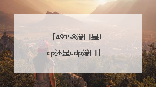 49158端口是tcp还是udp端口
