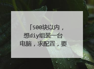 500块以内,想diy组装一台电脑,求配置,要求稳定,日常家用不玩游戏。