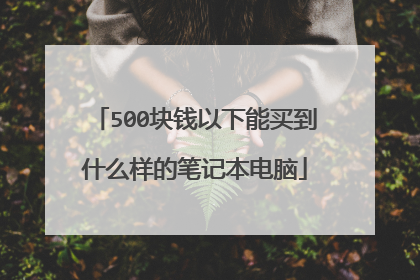 500块钱以下能买到什么样的笔记本电脑