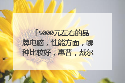 5000元左右的品牌电脑，性能方面，哪种比较好，惠普，戴尔，还是联想？