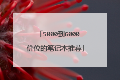 5000到6000价位的笔记本推荐
