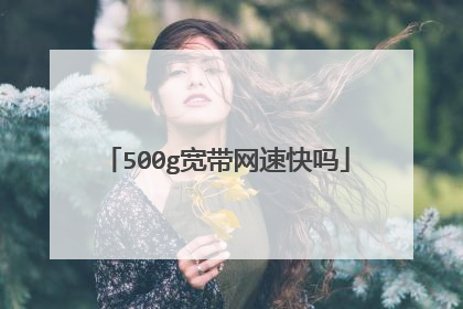 500g宽带网速快吗