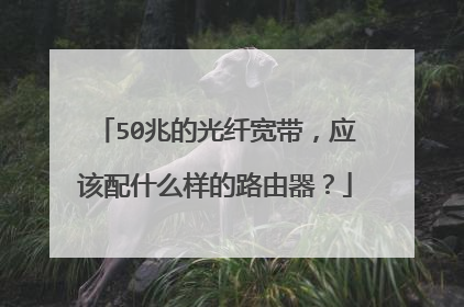 50兆的光纤宽带，应该配什么样的路由器？