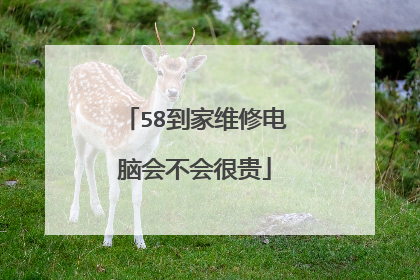 58到家维修电脑会不会很贵