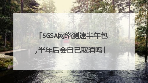 5GSA网络测速半年包,半年后会自己取消吗