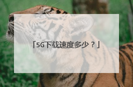 5G下载速度多少？