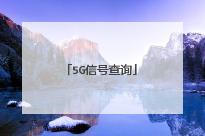 5G信号查询