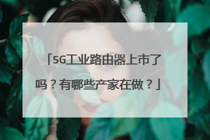 5G工业路由器上市了吗？有哪些产家在做？