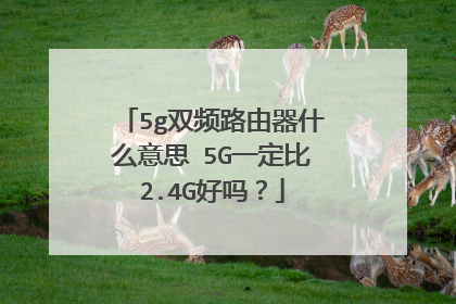 5g双频路由器什么意思 5G一定比2.4G好吗？