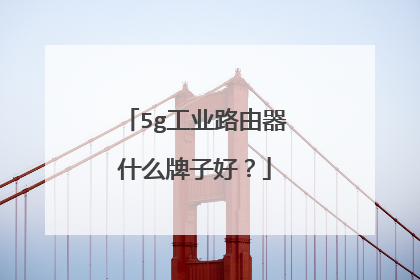 5g工业路由器什么牌子好？