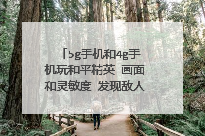 5g手机和4g手机玩和平精英 画面和灵敏度 发现敌人速度一样吗 亲