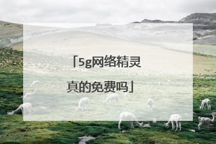 5g网络精灵真的免费吗