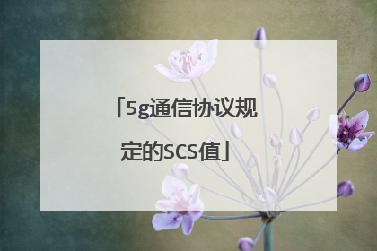 5g通信协议规定的SCS值