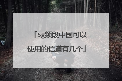 5g频段中国可以使用的信道有几个