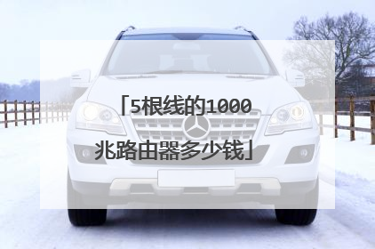 5根线的1000兆路由器多少钱