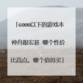 6000以下的游戏本 神舟跟宏碁 哪个性价比高点。哪个值得买