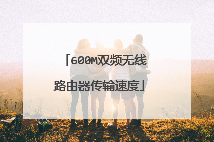 600M双频无线路由器传输速度