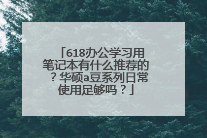 618办公学习用笔记本有什么推荐的?华硕a豆系列日常使用足够吗?