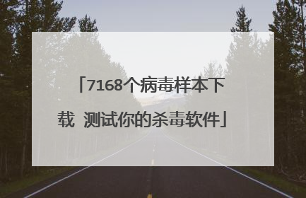 7168个病毒样本下载 测试你的杀毒软件