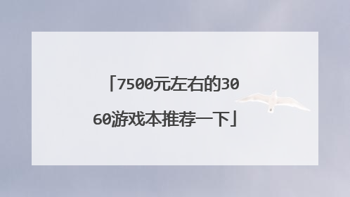 7500元左右的3060游戏本推荐一下
