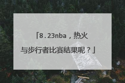 8.23nba，热火与步行者比赛结果呢？