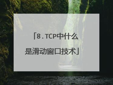 8.TCP中什么是滑动窗口技术