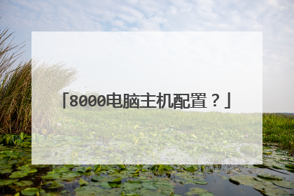 8000电脑主机配置?