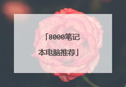 8000笔记本电脑推荐