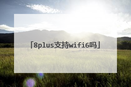 8plus支持wifi6吗