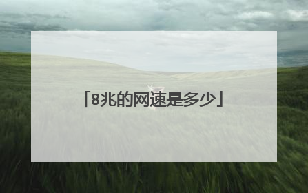 8兆的网速是多少